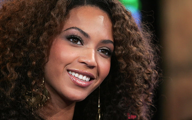 Beyonce Knowles, beyonce, gadis, berambut cokelat, penyanyi, senyum, mata, Wallpaper HD