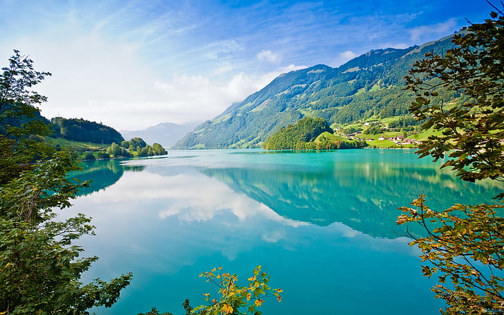Piękna niebieska woda zielona natura, niebiesko-zielony obraz natury, piękny, niebieski, woda, zielony, natura, Tapety HD