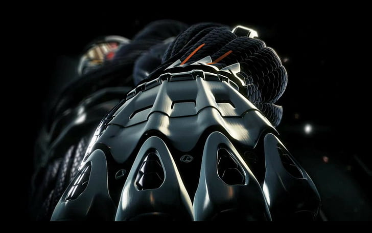 Crysis Armor HD, black metal gauntlet, video games, armor, crysis, HD wallpaper