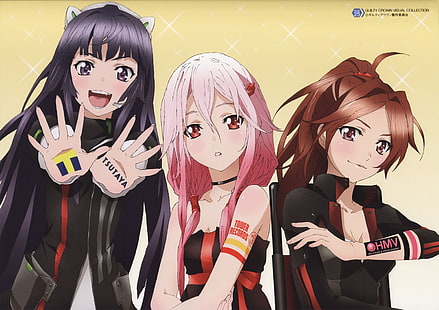 Guilty Crown ، Yuzuriha Inori ، Manga ، Tsugumi (Guilty Crown) ، فتيات أنيمي ، أنيمي ، أيدي، خلفية HD HD wallpaper