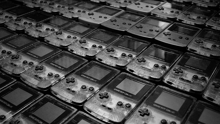 grå och svart elektrisk spoleutrymme, tv-spel, GameBoy, Nintendo, fotografi, vintage, retrospel, pixelkonst, HD tapet