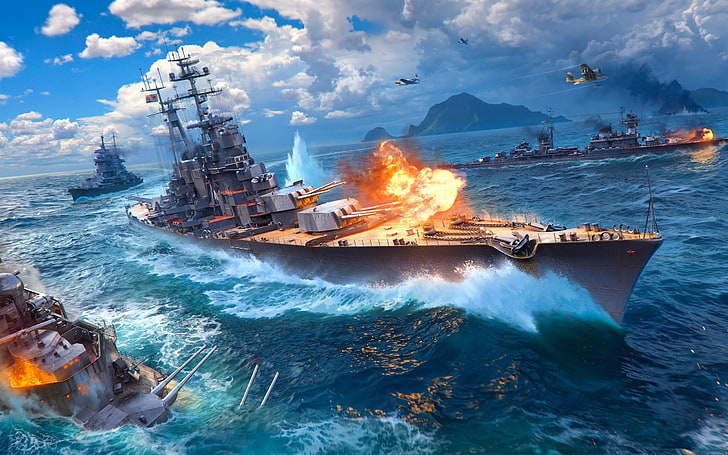 عالم السفن الحربية 2016 لعبة ملصقات خلفيات، خلفية HD