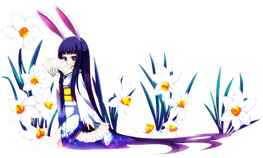 8K, Anime girl, Violeta, 4K, Fondo de pantalla HD HD wallpaper