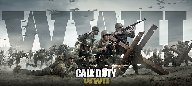 poster, Call of Duty: WW2, E3 2017, 4k, 5k, HD wallpaper