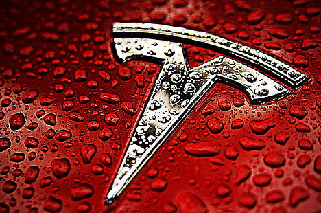 Tesla Motors, logo, Sfondo HD HD wallpaper