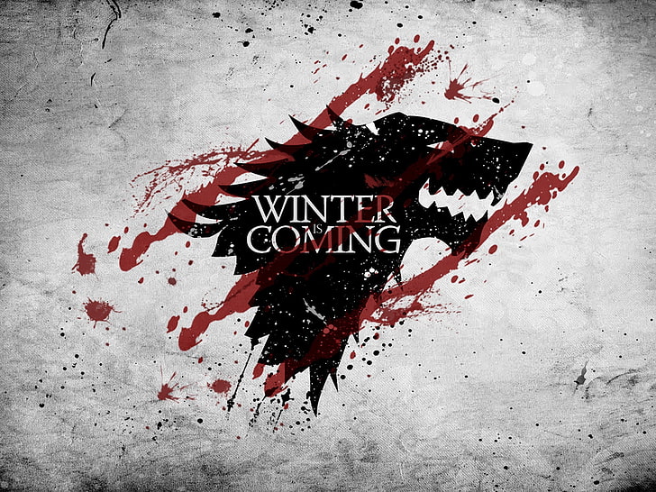 Winter Is Coming File vettoriale, Game of Thrones, House Stark, A Song of Ice and Fire, Winter Is Coming, Sfondo HD