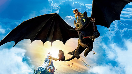 How to Train Your Dragon, How to Train Your Dragon 2, dragon, Toothless, HD wallpaper HD wallpaper