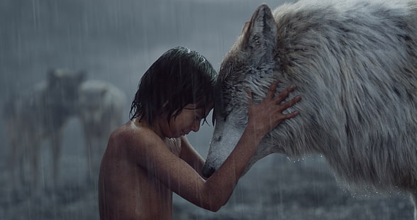 muchacho, Mowgli, El libro de la selva, Raksha, Fondo de pantalla HD HD wallpaper
