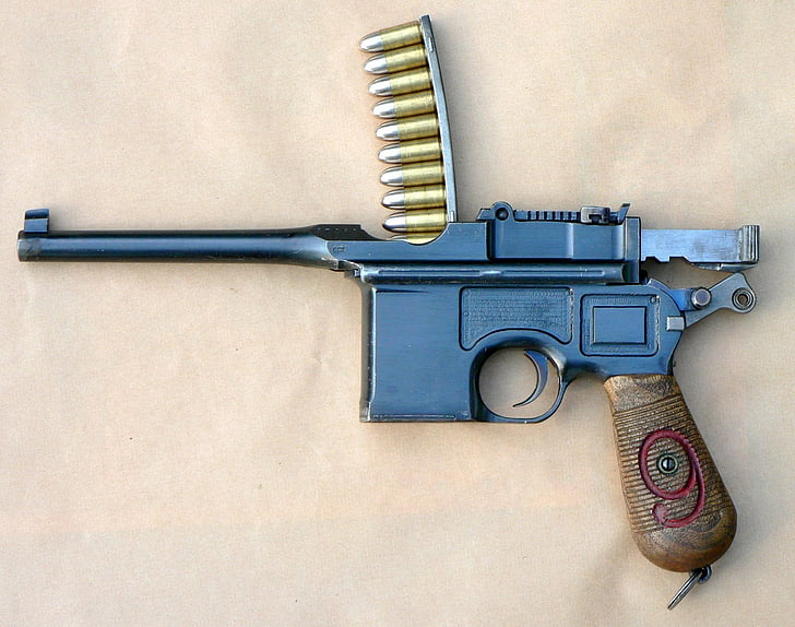 Armas, pistola Mauser C96, Fondo de pantalla HD