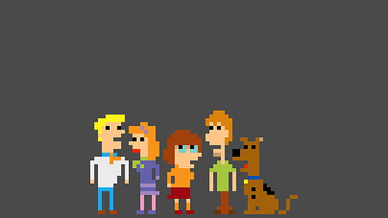 Pixelkunst, Pixel, Scooby-Doo, Minimalismus, Daphne Blake, HD-Hintergrundbild HD wallpaper