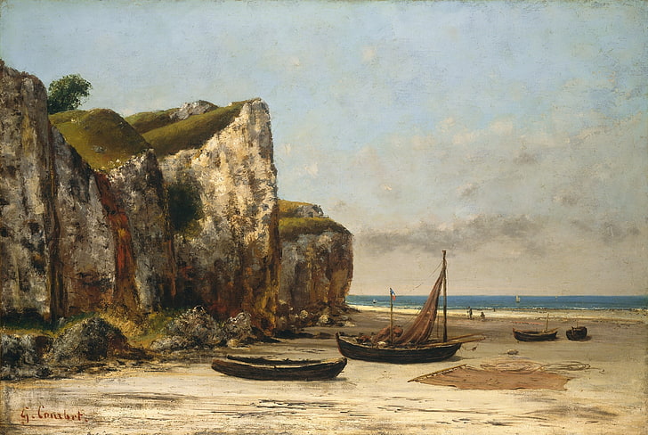 Gustave Courbet, art classique, Fond d'écran HD