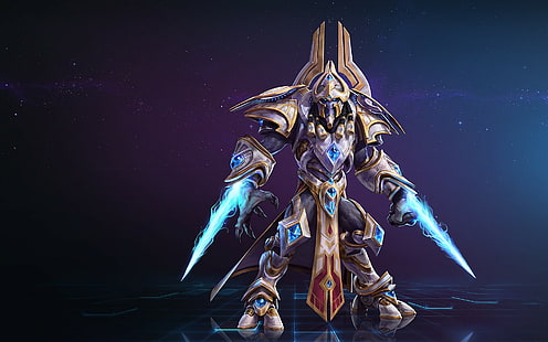 StarCraft, Heroes of the Storm, Artanis, protos character from star craft 2 illustration, starcraft, heroes of the storm, artanis, Sfondo HD HD wallpaper