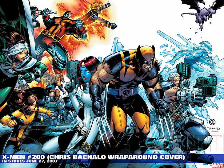 X-Men Wolverine Rogue Colossus Mystique HD, cartoon/comic, x, men, wolverine, colossus, rogue, mystique, HD wallpaper