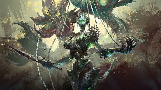 Guild Wars 2: Heart of Thorns, Best Games 2015, game, MMORPG, fantasy, PC, HD wallpaper HD wallpaper
