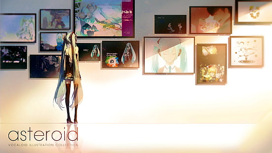 Hatsune Miku, luce solare, Vocaloid, anime girls, Sfondo HD HD wallpaper