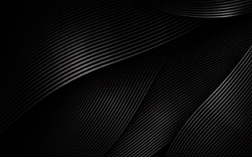 черно-белые цифровые обои, абстрактные, темные, текстура, HD обои HD wallpaper