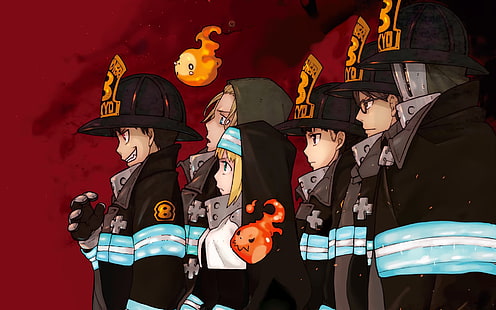 пожарна бригада на пламъците, HD тапет HD wallpaper