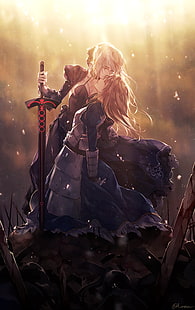 Fate Series, Anime Girls, Sabre Alter, FateStay Night, Sabre, HD-Hintergrundbild HD wallpaper