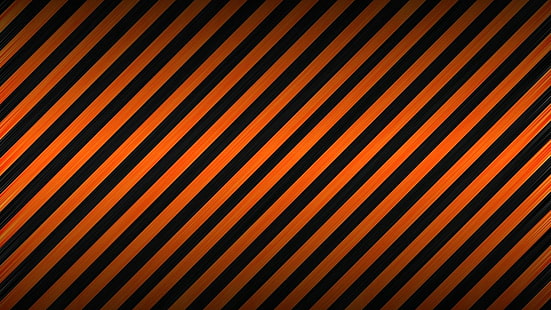 Abstrak, Garis-garis, Artistik, Hitam, Oranye, Wallpaper HD HD wallpaper