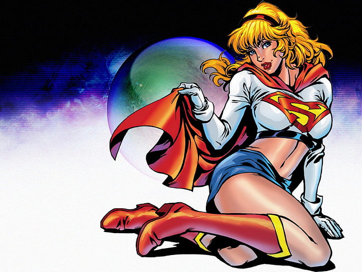 Supergirl HD ، كاريكاتير ، الفتاة الخارقة، خلفية HD