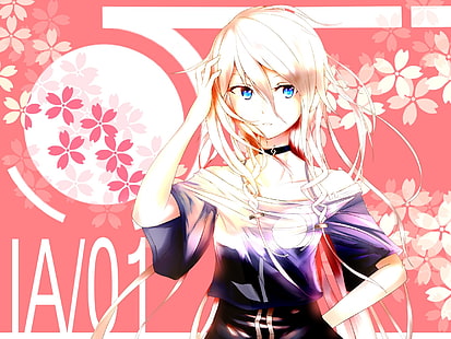 аниме, аниме девушки, длинные волосы, Vocaloid, IA (Vocaloid), HD обои HD wallpaper