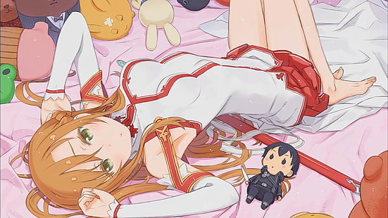 Sword Art Online, anime girls, Yuuki Asuna, Sfondo HD HD wallpaper