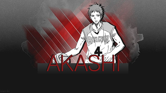 Akashi, anime, basket, basket, cestini, ragazzi, kuroko, seijuurou, sport, Sfondo HD HD wallpaper