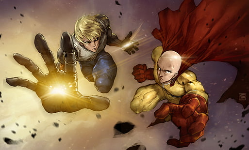  Anime, One-Punch Man, Genos (One-Punch Man), Saitama (One-Punch Man), HD wallpaper HD wallpaper