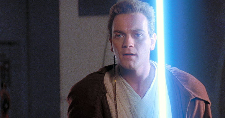 Guerra nas Estrelas, Episódio I de Guerra nas Estrelas: A Ameaça Fantasma, Ewan McGregor, Obi-Wan Kenobi, HD papel de parede