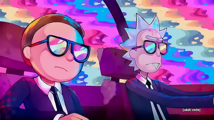 pink and blue plastic toy, Rick and Morty, HD wallpaper