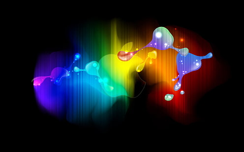 verschiedene farben splash clip art, bunt, flecken, linien, regenbogen, HD-Hintergrundbild HD wallpaper