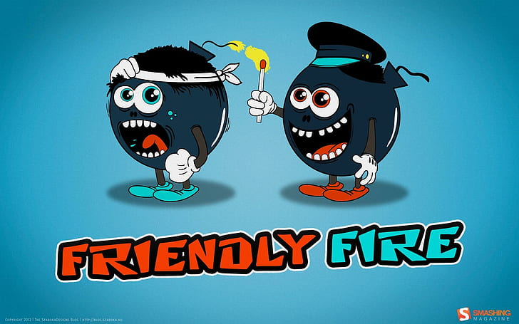 Friendly Fire, fire, friendly, creative and graphics, HD wallpaper