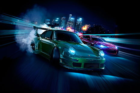 auto, bisogno di velocità, Porsche 911, Rocket Bunny, Speedhunters, Subaru BRZ, videogiochi, Sfondo HD HD wallpaper