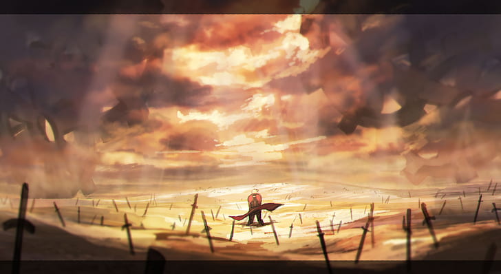 Fate Series, Fate / Stay Night: Obras ilimitadas da lâmina, Archer, EMIYA, HD papel de parede
