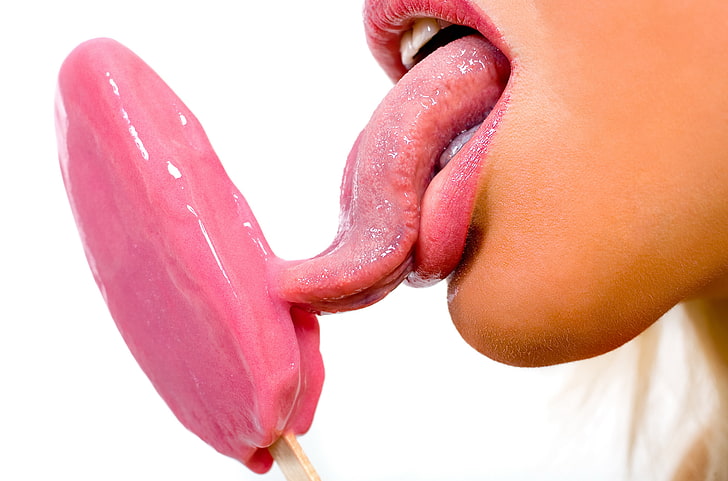 red-colored popsicle, language, white, girl, life, background, pink, long, Wallpaper, hair, view, food, mouth, leather, light, sweet, dessert, fun, nice, treat, gorgeous, tongue, cold, beautiful, picture, Velvet, Hunger, stick, holiday, Macro, incredible, adorable, quenching, lips licking popsicle blonde, Delicious, HD wallpaper