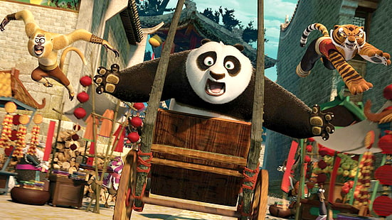 2011 кунг-фу панда 2 HD, фильмы, 2, панда, 2011, фу, кунг, HD обои HD wallpaper