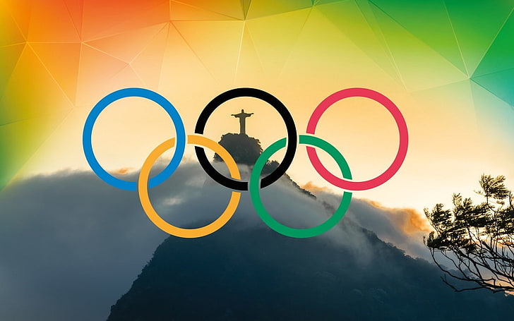 Olympic games rio 2016, Rio de janeiro, Brazil, Corcovado, HD wallpaper