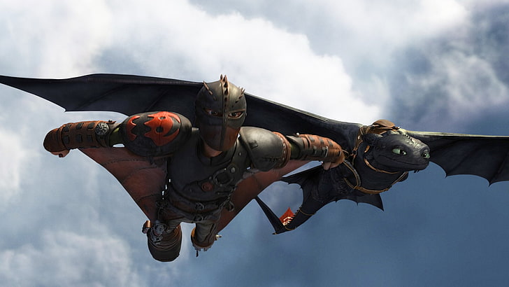 Movie, How to Train Your Dragon 2, Hiccup (How to Train Your Dragon), Toothless (How to Train Your Dragon), HD wallpaper