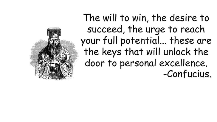 Confucius quote, confucius quote the will to win, quotes, 1920x1080, confucius, winning, potential, HD wallpaper