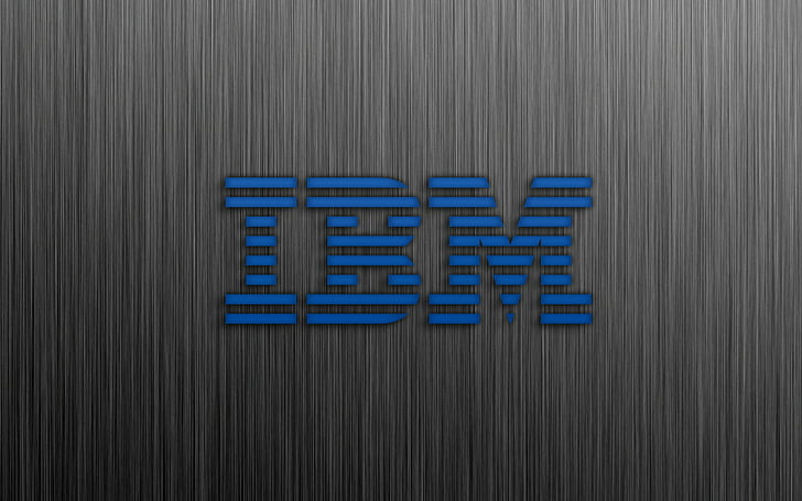 синий, матовый, компьютеры, IBM, металл, технология, HD обои