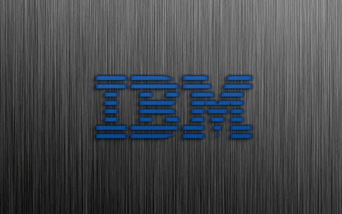 синий, матовый, компьютеры, IBM, металл, технология, HD обои HD wallpaper
