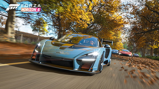 Forza Horizon 4, 4K, 맥라렌 세나, HD 배경 화면 HD wallpaper