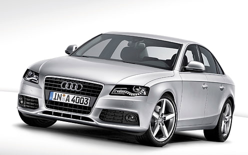 Audi A4, voiture, fond blanc, Audi A4, voiture, fond blanc, Fond d'écran HD HD wallpaper