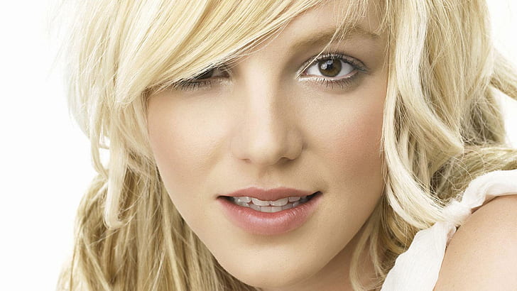 Britney Spears, twarz, makijaż, strzyżenie, blondynka, britney spears, twarz, makijaż, fryzura, blondynka, Tapety HD