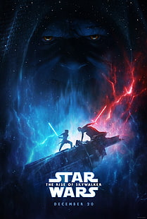 постер фильма, Звездные войны, Звездные войны: Восхождение Скайуокера, 2019 (год), фильмы, HD обои HD wallpaper