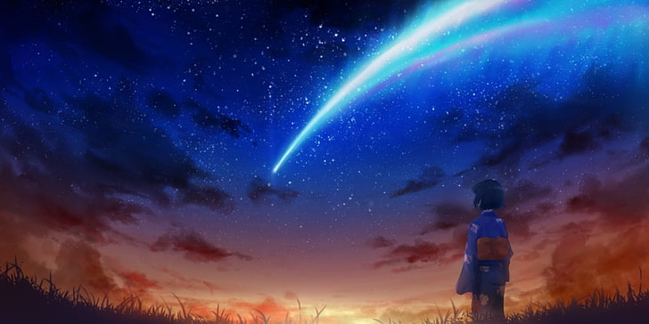 Anime, tu nombre., Mitsuha Miyamizu, Fondo de pantalla HD