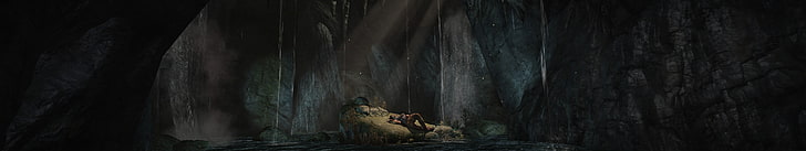 Tomb Raider, Eyefinity, Videospiele, Triple Screen, HD-Hintergrundbild