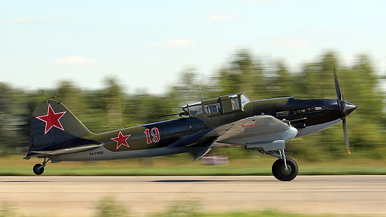 Die sowjetische Luftwaffe, Il-2, sowjetisches Kampfflugzeug, während des großen Vaterländischen Krieges, HD-Hintergrundbild HD wallpaper