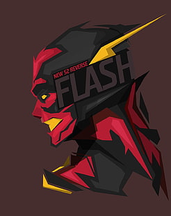 The Flash illustration, superhero, The Flash, DC Comics, HD wallpaper HD wallpaper