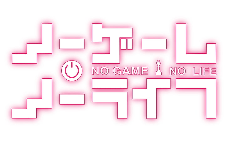 No Game No Life плакат, No Game No Life, лого, HD тапет